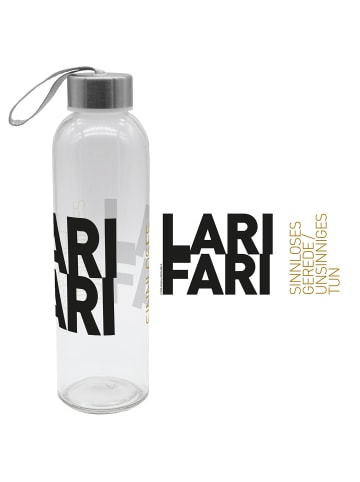 Geda Labels Trinkflasche Larifari in Schwarz - 500ml