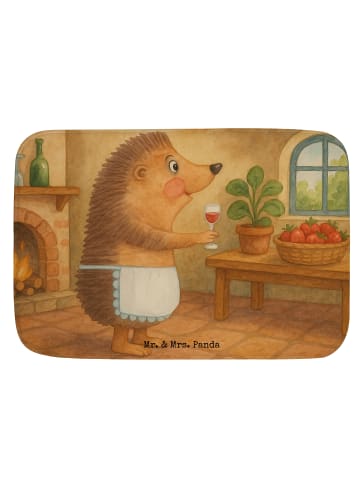 Mr. & Mrs. Panda fußmatte bad Igel Wein Design ohne Spruch in Weiß