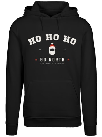 F4NT4STIC Hoodie Ho Ho Ho Santa Weihnachten Ho Ho Ho Santa Weihnachten in schwarz