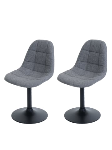 MCW 2er-Set Esszimmerstuhl A60, Dunkelgrau