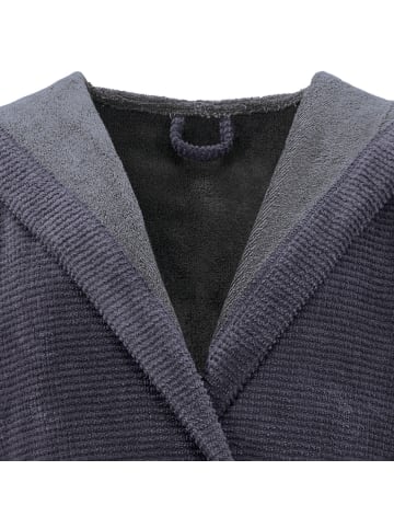 Erwin Müller Unisex-Bademantel Schwanau in anthrazit