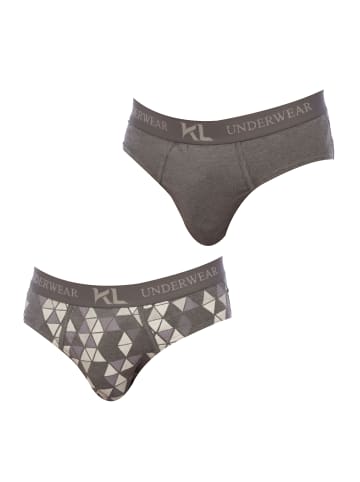 Kisses and Love 2er-Set: Slip in Gray