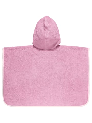 Erwin Müller Kinder-Poncho mit Kapuze Lama in rosa