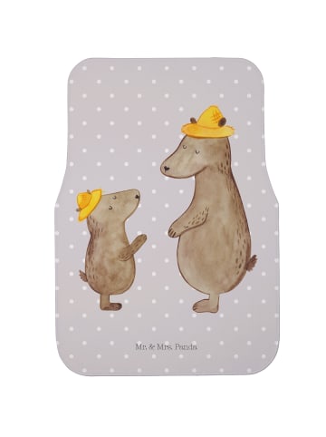 Mr. & Mrs. Panda Automatte Bären mit Hut ohne Spruch in Grau Pastell