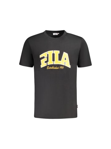 Fila Schwarzes Baumwoll-T-Shirt