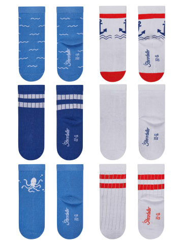 Sterntaler Socken 6er-Pack Anker in weiß