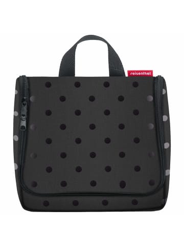 Reisenthel cosmetics toiletbag - Kulturbeutel 20 cm (twist maroon) in glossy dots black