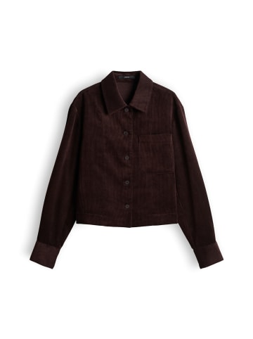 someday. Zonja Feincordbluse mit verkürzter Länge in Mahogany