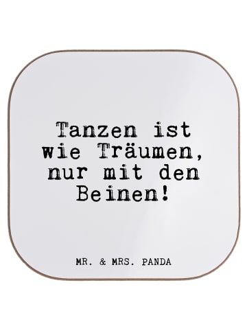 Mr. & Mrs. Panda gläseruntersetzer Tanzen ist wie Träumen,... mi... in Weiß