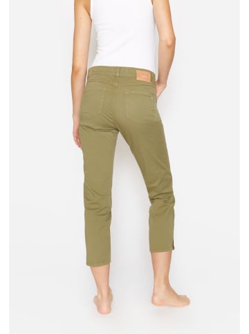 ANGELS  7/8 Jeans Hose Cici Crop Slit mit Schlitz in khaki