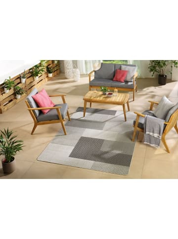 Peyer-Syntex 1 Teppich Smilla Karo Fb.Silbergrau-Kiesel 150/220 cm in grau