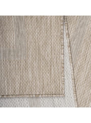 KADIMA DESIGN Teppich Outdoor Waschbar Einfarbig ALSTER Strapazierfähig OEKO-TEX in Beige