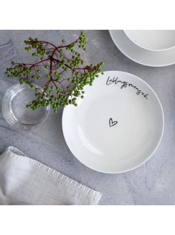Villeroy & Boch Schale Lieblingsmensch Statement ø 18,7 cm in weiß