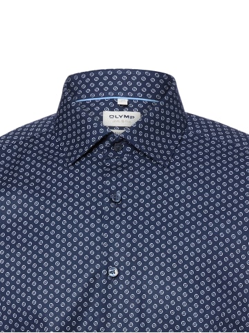 OLYMP  Hemd in marine weiß