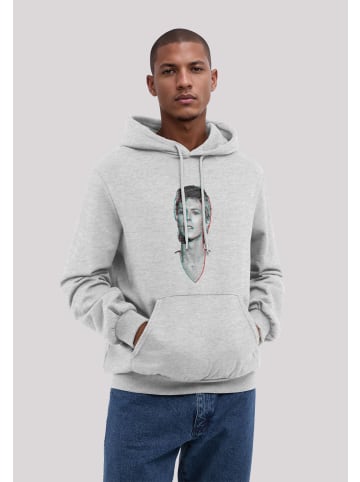 F4NT4STIC Hoodie TV Times Pop Star David Bowie Portrait 1977 in grau meliert