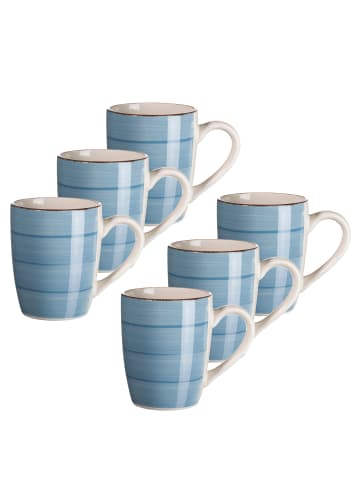 Mäser Kaffeebecher-Set, Steingut Lumaca in Dunkelbau