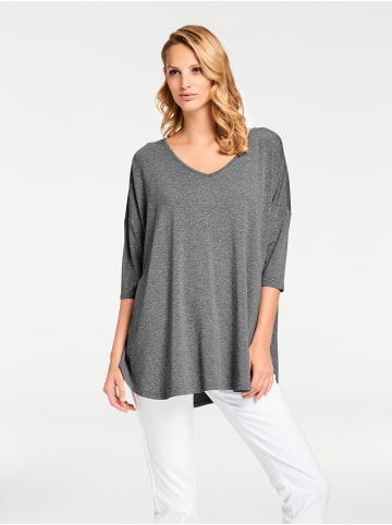 Heine Oversized Shirt in grau-melange