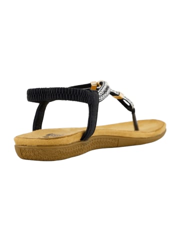 2GO FASHION Zehenstegsandalen in Schwarz