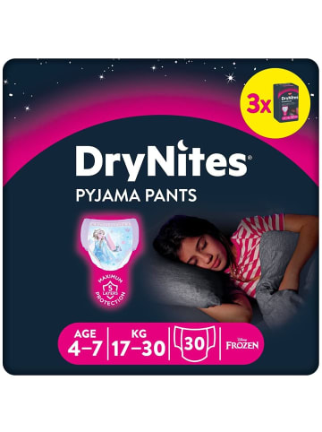 DryNites Windeln Windelhosen Mädchen 4-7 J. (17-30kg) Monatspack 30 Stk