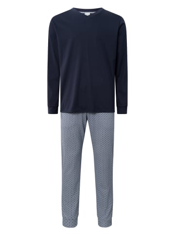 Rösch Schlafanzug Basic in Minimal Blue