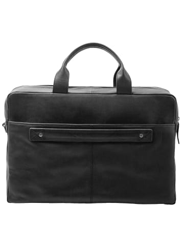 Pride and Soul Nomad Aktentasche Leder 42 cm Laptopfach in schwarz