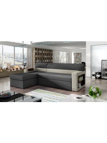 MF Design Narkos Recamiere Links in Asphalt -  (L) 160 x (B) 250 x (H) 85 cm