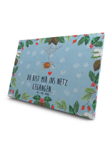 Mr. & Mrs. Panda Tee Adventskalender Spinne Agathe Liebe mit Spruch in Eisblau