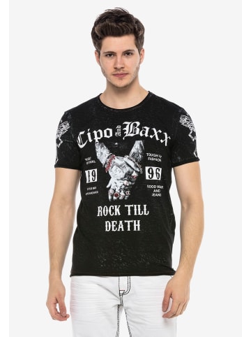 Cipo & Baxx T-Shirt in Schwarz