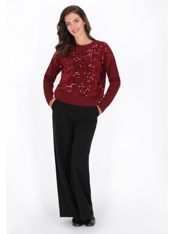 Usha Women Sweater in burgundy