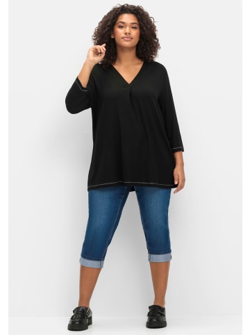 sheego 7/8-Jeans in blue denim