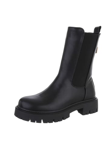 Ital-Design Stiefelette in Schwarz