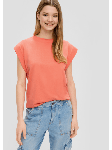 QS T-Shirt kurzarm in Orange