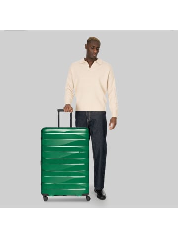 Bergpfeil Travel 4-Rollen Trolley L 75 cm mit Dehnfalte emerald green metallic
