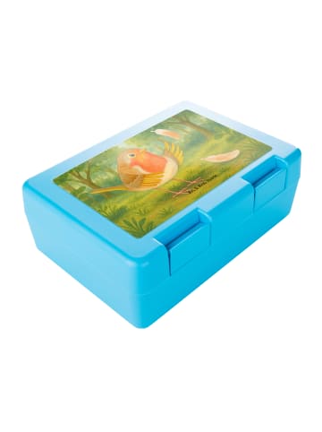 Mr. & Mrs. Panda Bentobox Rotkehlchen Federn Design ohne Spruch in Weiß