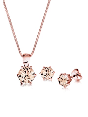 Elli Schmuckset 925 Rosegold in Rosa