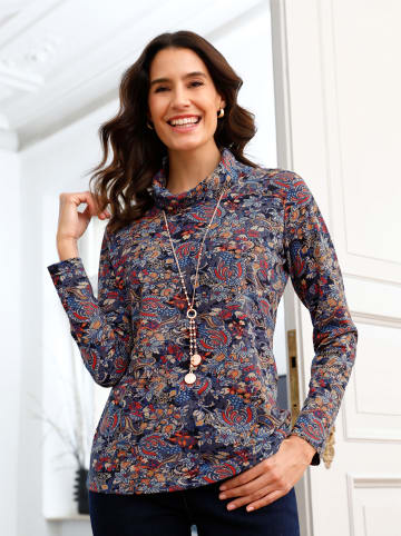 WITT WEIDEN Shirt in marine-terra-bedruckt