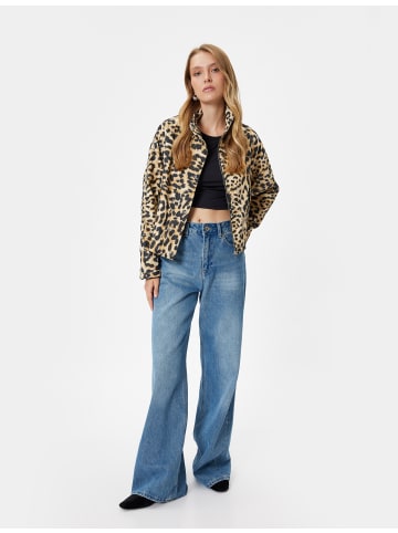 KOTON Blazer in Kamelfeder Gemustert