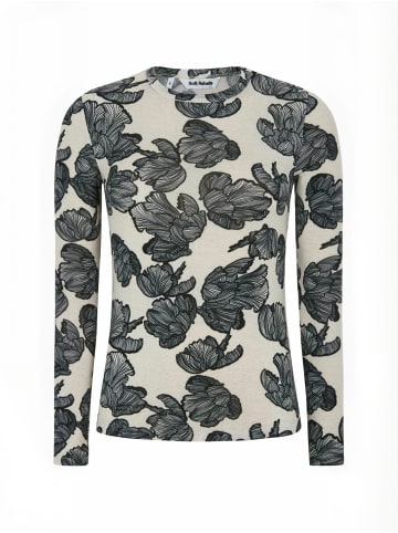 Soft Rebels T-Shirt SRRoman in 374 Flower Frill Arctic Wolf
