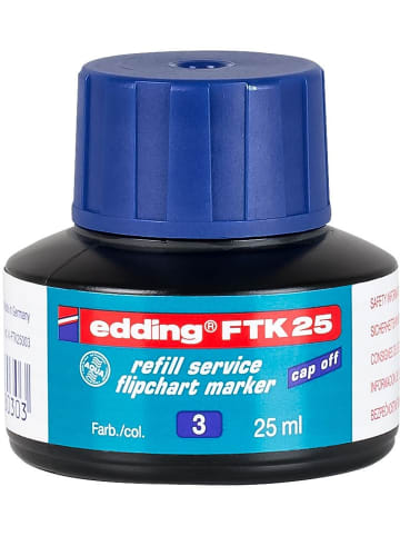 edding Nachfülltinte edding FTK 25 für edding Flipchartmarker 25ml blau