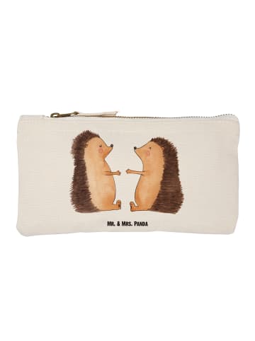 Mr. & Mrs. Panda Schminktasche Igel Liebe ohne Spruch in Weiß