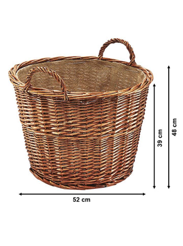 kobolo Kaminholzkorb BURN24 in Braun