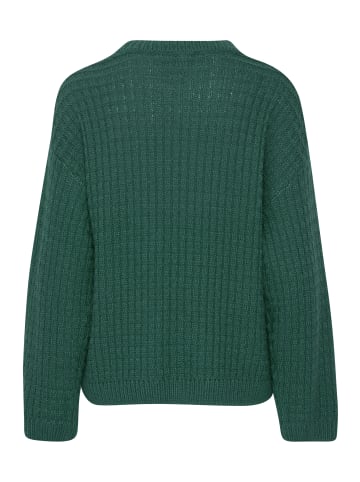 b.young Grobstrick Pullover Sweater mit Abgesetzten Schultern in Petrol