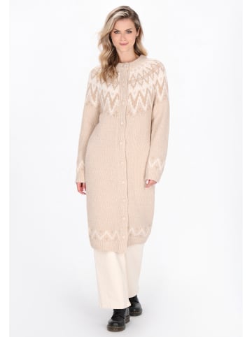 DreiMaster Vintage Women Cardigan in beige multicolor
