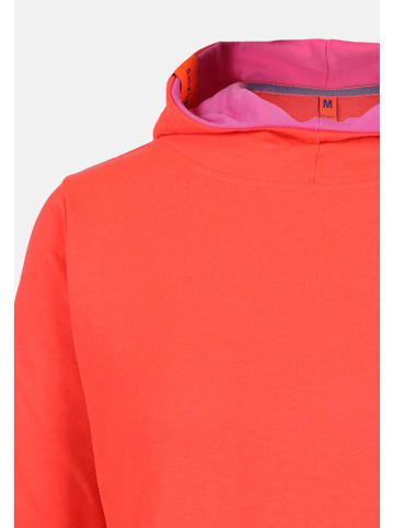 Salzhaut Kapuzenpullover für Damen in koralle