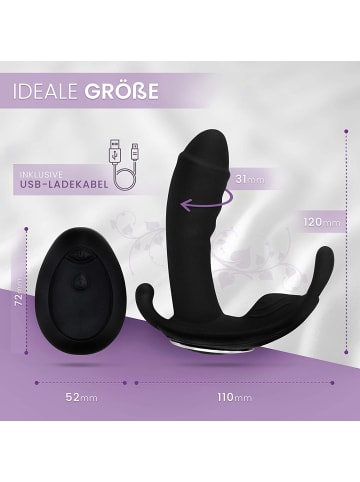 SAMORE Butterfly-Vibrator mit Fernbedienung in schwarz