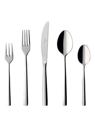 Villeroy & Boch 30er Set Tafelbesteck Piemont silber in silber