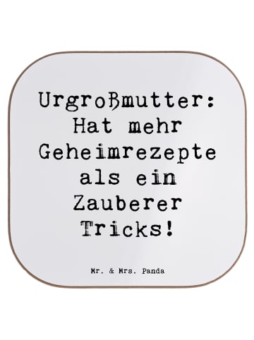 Mr. & Mrs. Panda Untersetzer Urgroßmutter Schätze mit Spruch in Weiß