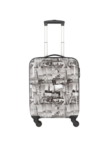 Nowi City 4 Rollen Kabinentrolley 55 cm in sz-weiss