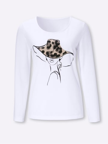 Sieh an! Langarmshirt in ecru