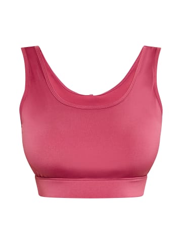 IZIA Damen Crop-Top in Dunkelrosa